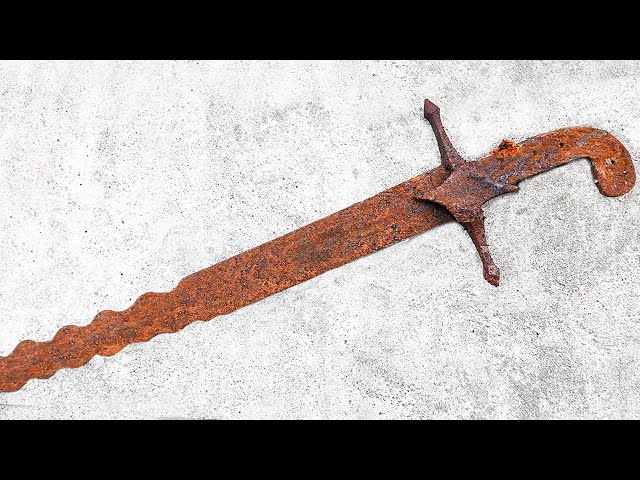 Restoration Rusty SHAMSHIR - FIERY Blade