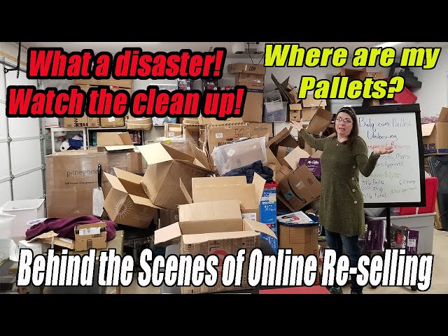 Behind the scenes in Reselling! What a mess! Where are my pallets? Watch the time Lase!