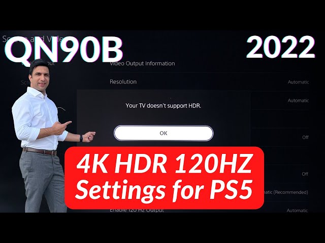Samsung QN90B Game Mode 4K HDR 120hz Settings for PS5 and Gameplay