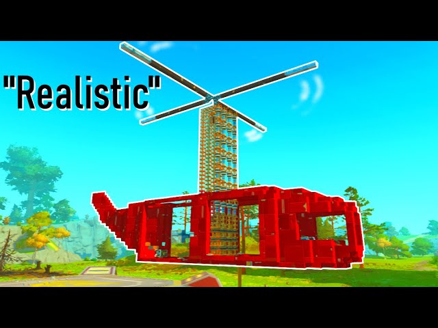Making a Glitch Powered Helicopter in Scrap Mechanic