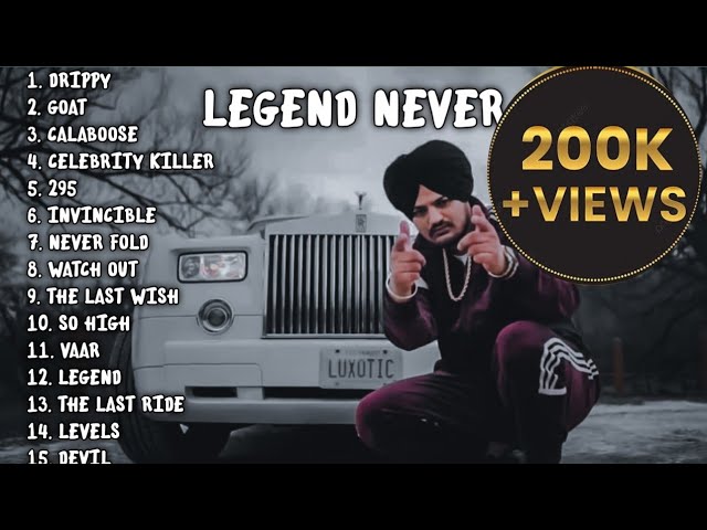 Sidhu Moose Wala Top 10+songs || New Punjabi music 2024 || The Legend Man ||best of Sidhu Moose Wala