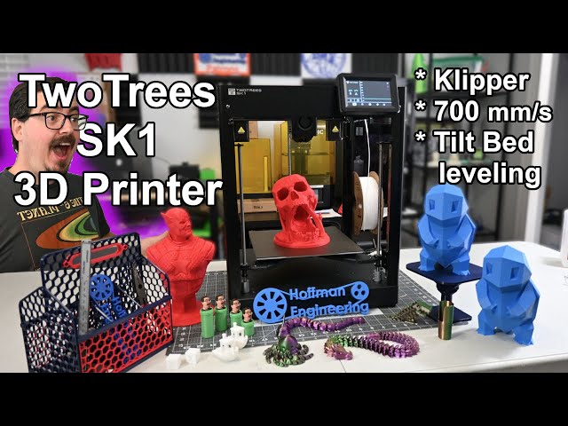 700 mm/s | Klipper | CoreXY | Tilt Bed Leveling. This has it all! - TwoTrees SK1 3D Printer Review