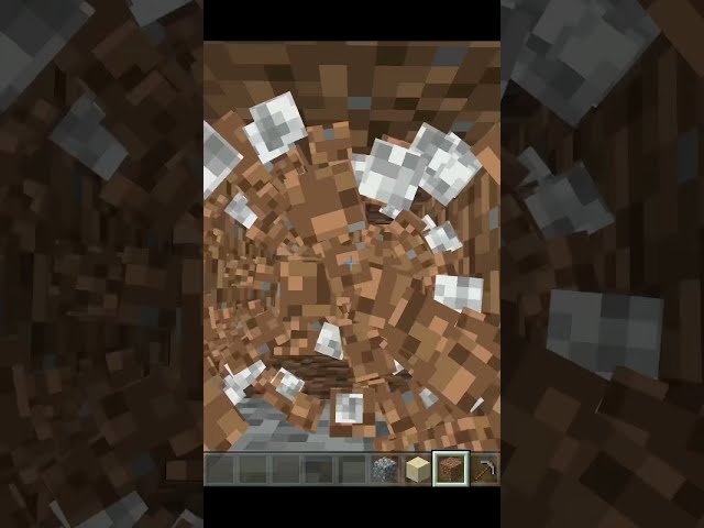 Minecraft Shorts - Fastest Way to Dig a Hole and Get Back Out Quickly