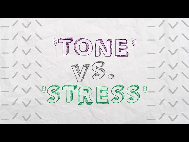 Tone vs Stress