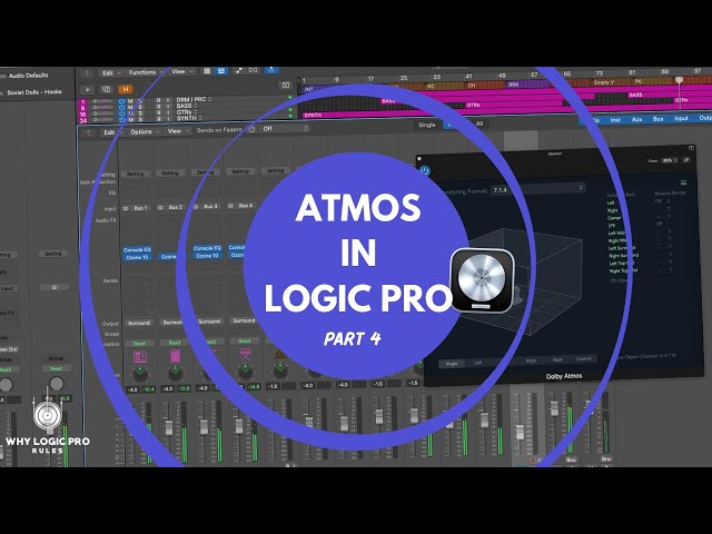 #4 - Let's Rock! Flipping Stereo Project into Atmos (Dolby Atmos in Logic Pro Series)