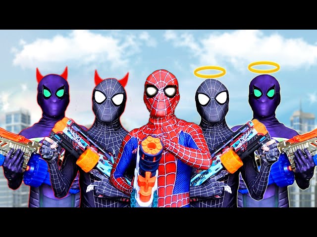 SUPERHERO MONTHLY STORY 1 || SPIDER-MAN Mansion Problems ( Funny , Nerf Gun War Movie ) by FLife TV