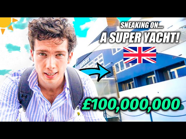 I Snuck on THE BIGGEST SUPER YACHT In LONDON! (£100,000,000 Yacht)