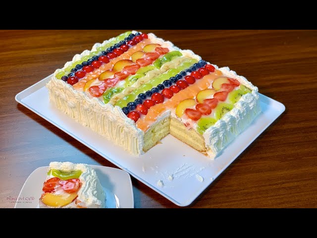 TORTA ALLA FRUTTA torta di compleanno fatta in casa 25 porzioni | Prima del Caffè