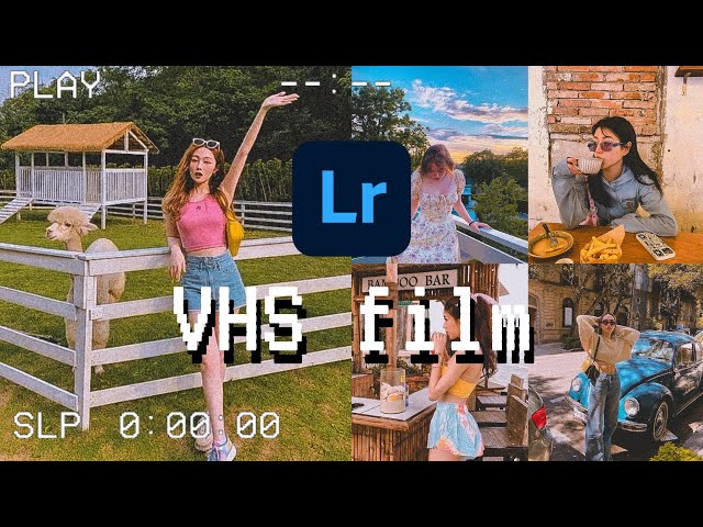 VHS film preset | VHS aesthetic preset | Lightroom preset tutorial + Free DNG file | new preset