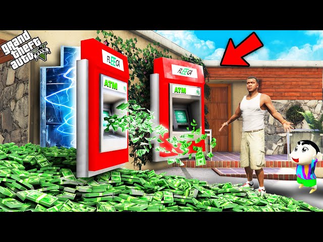 GTA 5 : Franklin Open And Find Money & Cash Outside His House Wall in GTA 5 ! (GTA 5 mods)