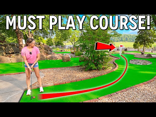 We Found a CRAZY HUGE Mini Golf Course and it's AMAZING!
