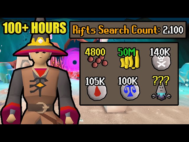 Loot From Guardians of the Rift (100+ Hours) | Every Drop: No Banking (#11) [OSRS]