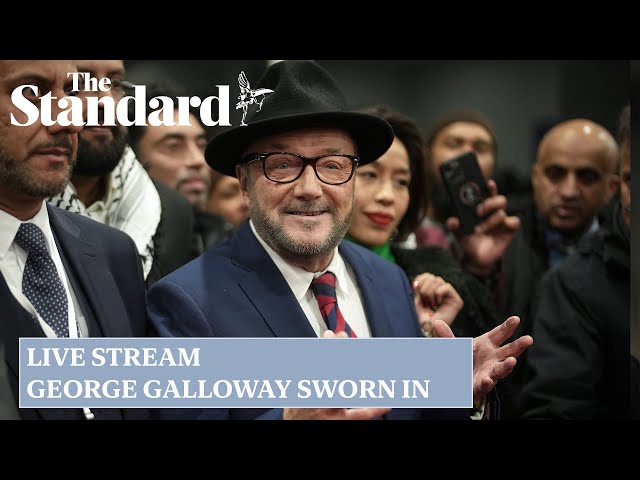 George Galloway sworn in: watch as controversial Rochdale MP takes his seat in the Commons