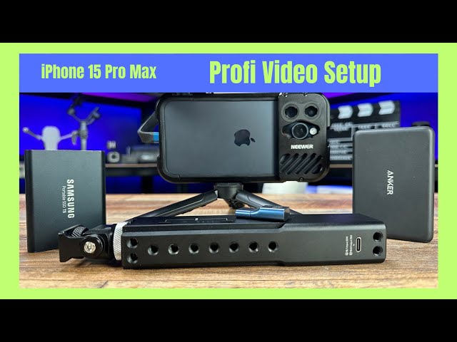 iPhone 15 ProMax Filmmaking Setup incl. Blackmagic Kamera Apple ProRes & externer SSD!