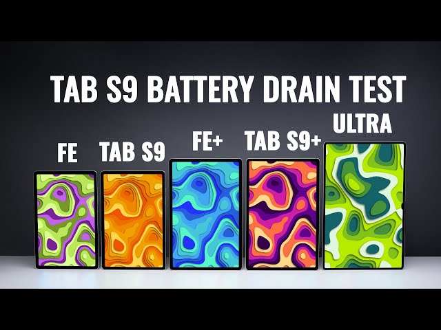 SHOCKED!!! Tab S9 Battery Life DRAIN TEST 2024