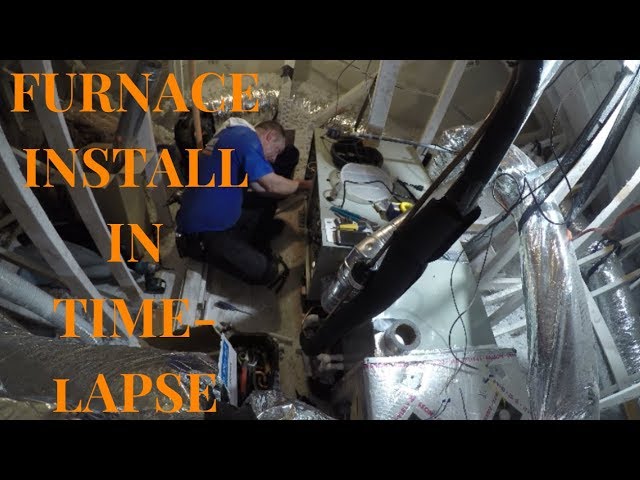 Trane Furnace Installation in Time Lapse