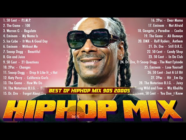 Gangsta Rap Mix - Snoop Dogg, Dr Dre, Eminem, The Game, Coolio,2Pac,DMX,Lil Wayne - Best Hip Hop