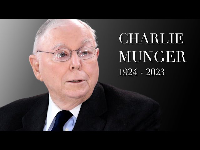 Charlie Munger eine Ära geht zu Ende.