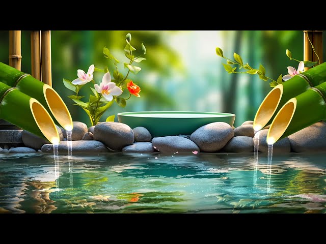 Relaxation Melodies 🌿 Healing Harmony of Flowing Water in Piano Music for Mental Stability