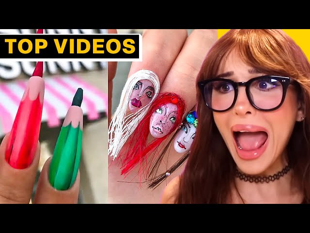 Craziest Nail Art On Another Level! | SSSniperWolf
