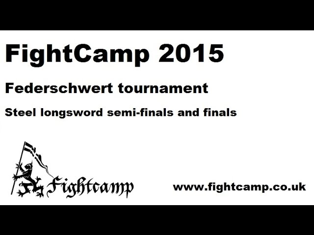 FightCamp 2015 Federschwert longsword tournament - HEMA
