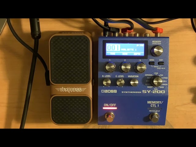 Pt.8 Boss SY-200 Synthesizer Pedal - Sweep Sounds