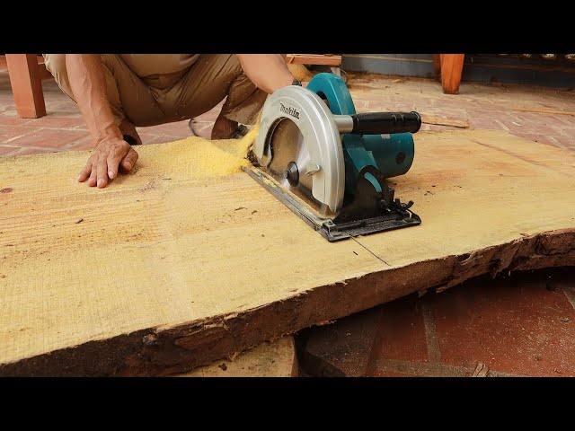 Amazing Creative Woodworking Skills Of Talented Carpenter // Process Build A Table Simple and Easy