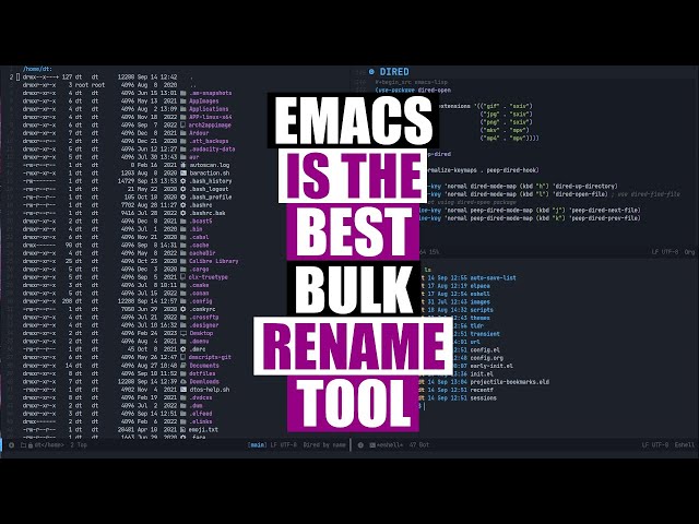An Emacs "Killer Feature" Is Bulk Renaming