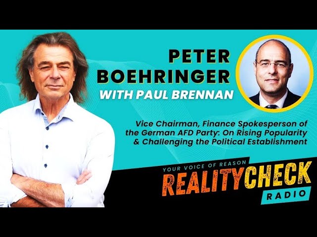 Peter Boehringer at Paul Brennan´s “Reality Check”