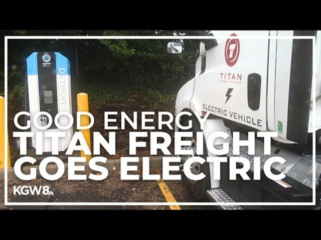 Oregon shipping company uses new all-electric trucks for deliveries