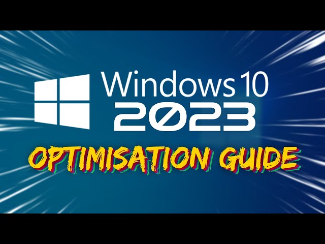 How to Optimize Windows 10 For GAMING and STREAMING. (2023 ULTIMATE Guide)