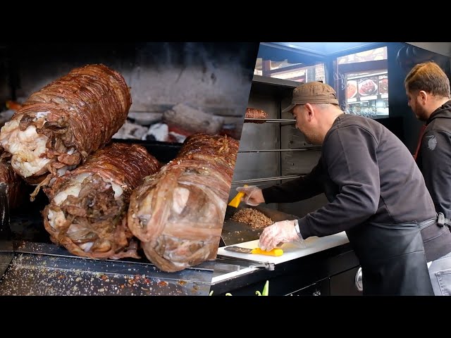Turkish Street Food made from lamb intestines! Amazing Turkish Chef! Street food Recipes I Fast food