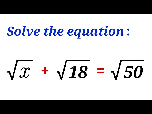 Wonderful Equation | Can you solve it? | Let's use this trick!