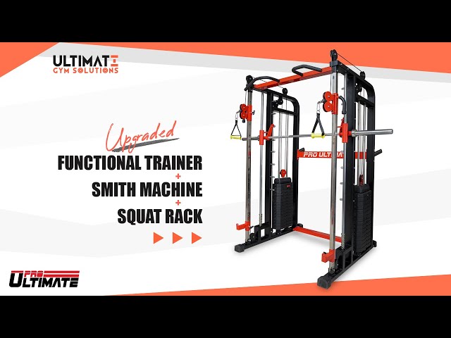 Pro Ultimate | Upgraded - Functional Trainer + Smith + Squat Rack Combo | Ultimate Gym Solutions