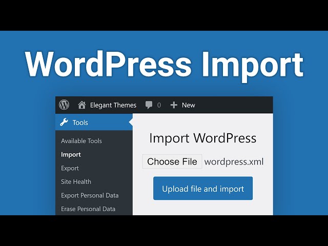 How to Use the WordPress Import Tool