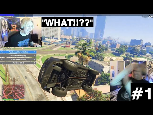 xQc Playing GTA V Story Mode But In Chaos Mode Highlights #1