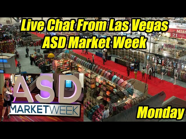 Monday Live from the ASD market week in Las Vegas - We chat and show you around the Show