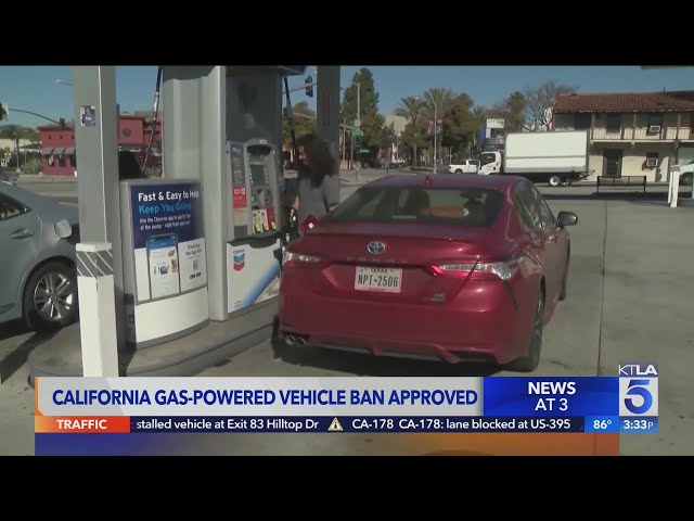 California approves ban on gas-powered vehicles by 2035