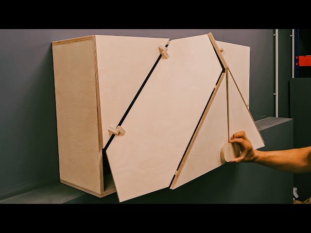 DIY Folding Origami Door & Other Storage Ideas for Your Workshop | Woodworking Project