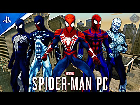 Marvel's Spider-Man PC - PLAYSTATION 1 CLASSIC SUIT PACK FREE ROAM GAMEPLAY! [MOD]