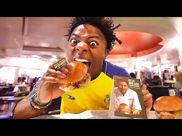 iShowSpeed Tries The MESSI BURGER.. 😂