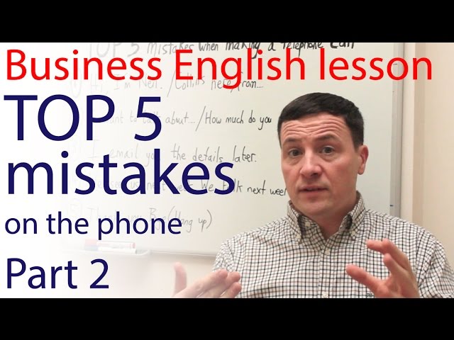 TOP 5 Fehler/ Mistakes when making a phone call PART 2