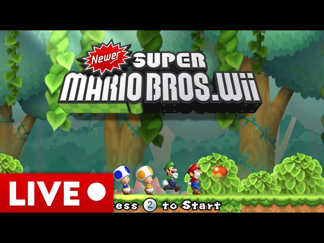 Happy Mario Day! Playing Newer Super Mario Bros. Wii Live!