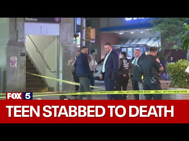 Teen girl stabbed to death outside NYC subway station