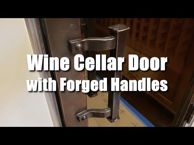Wine Cellar Door with Forged Handles   OMG 2019 1