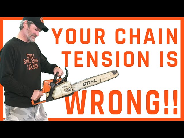 CORRECT WAY To Adjust The Chain Tension On Your Chainsaw