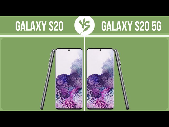 Samsung Galaxy S20 vs Samsung Galaxy S20 5G ✔️