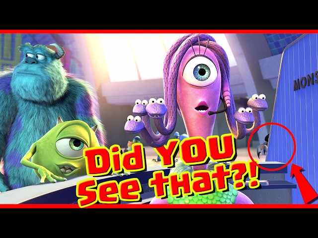 Monsters inc. Easter Eggs and Hidden Messages