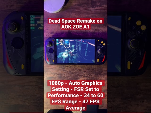 Dead Space Remake Performance on AOK ZOE A1 #aokzoe #steamdeck #deadspace