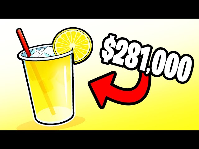 I sold a lemonade for $281,000